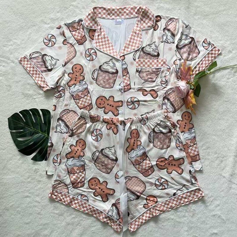 -PREORDER- Christmas PJ's / Button Down Short Set