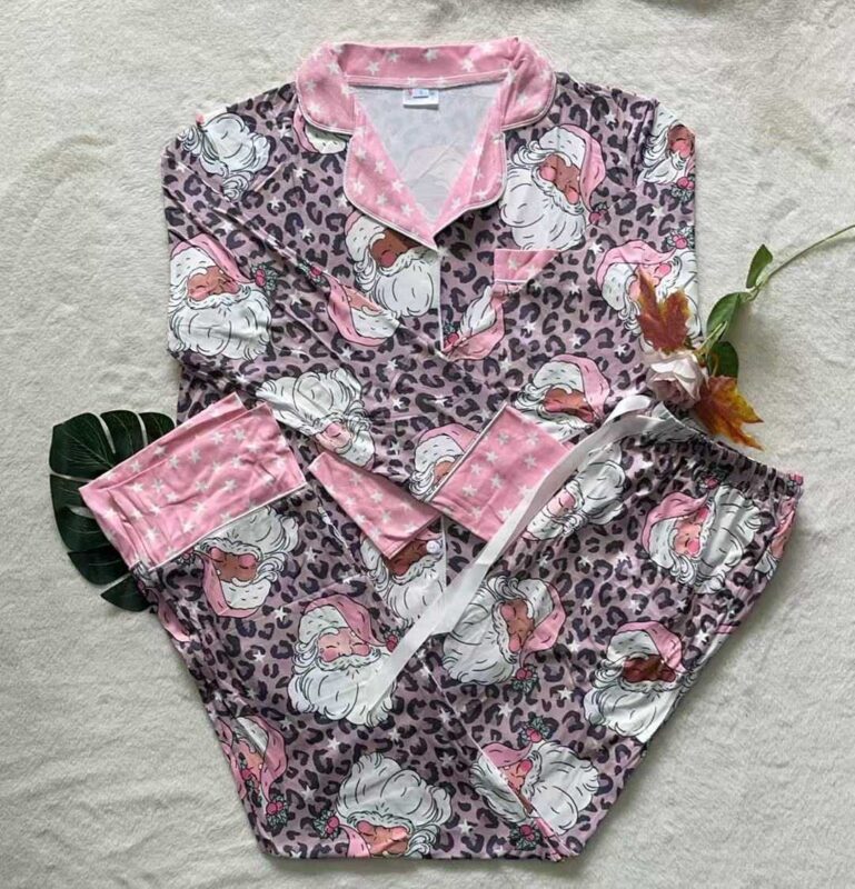 -PREORDER- Christmas PJ's / Short Sleeve Button Down Pants Set