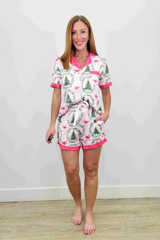 -PREORDER- Christmas PJ's / Button Down Short Set