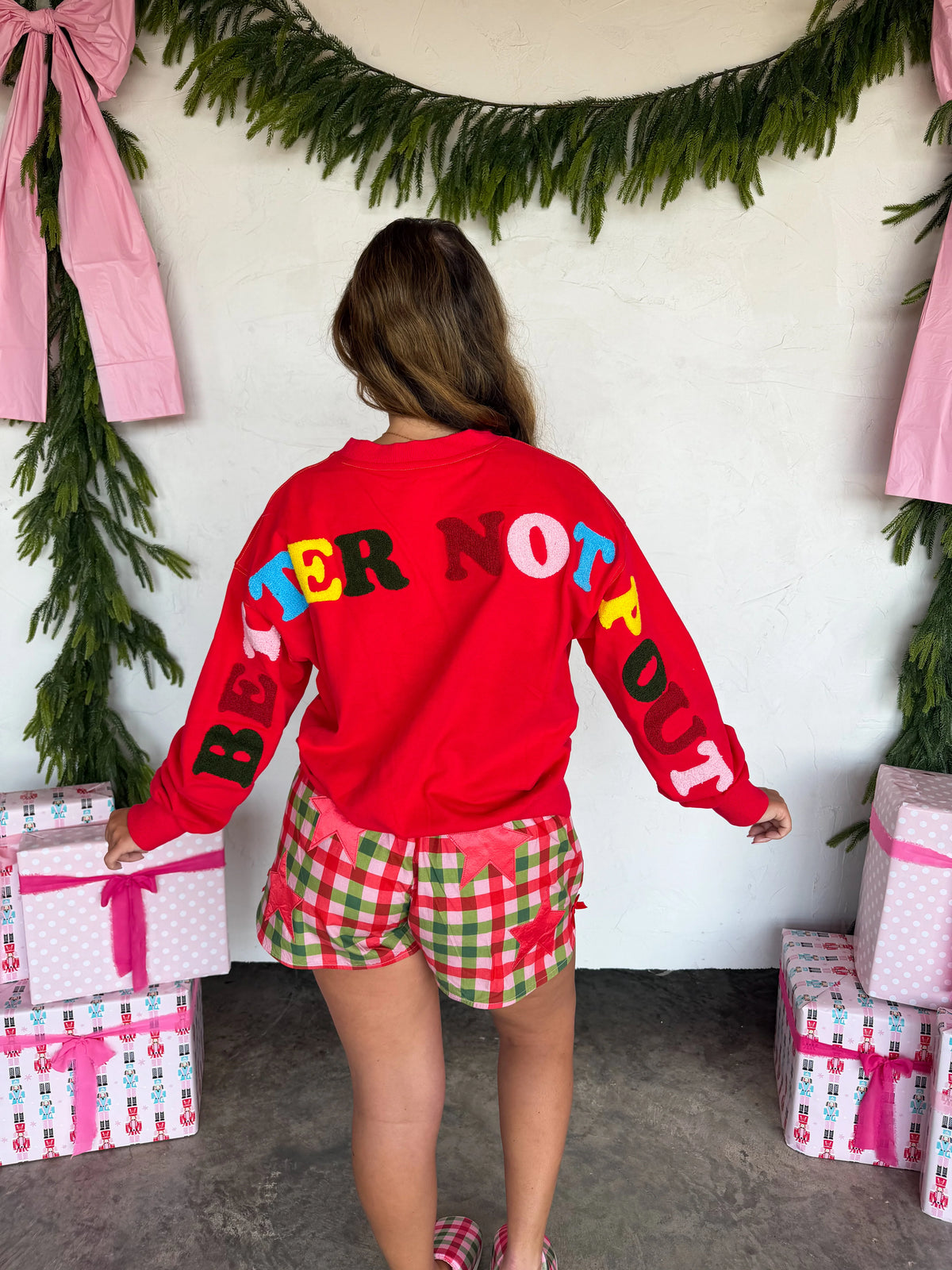 MERRY MESSAGE SWEATSHIRT