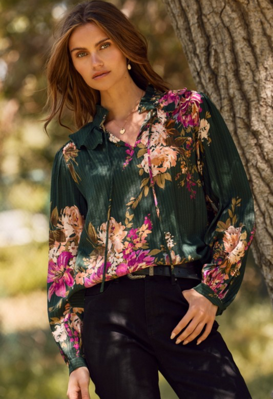 Multi Color Floral Blouse