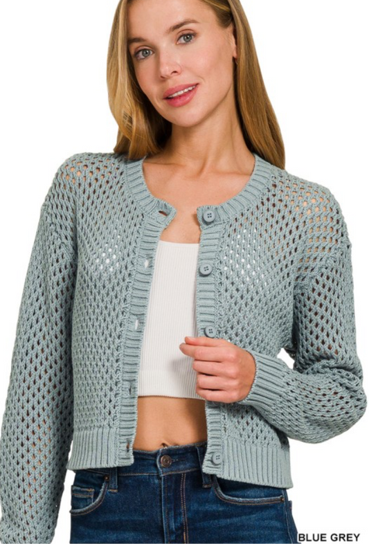 Crochet cardigan sweater