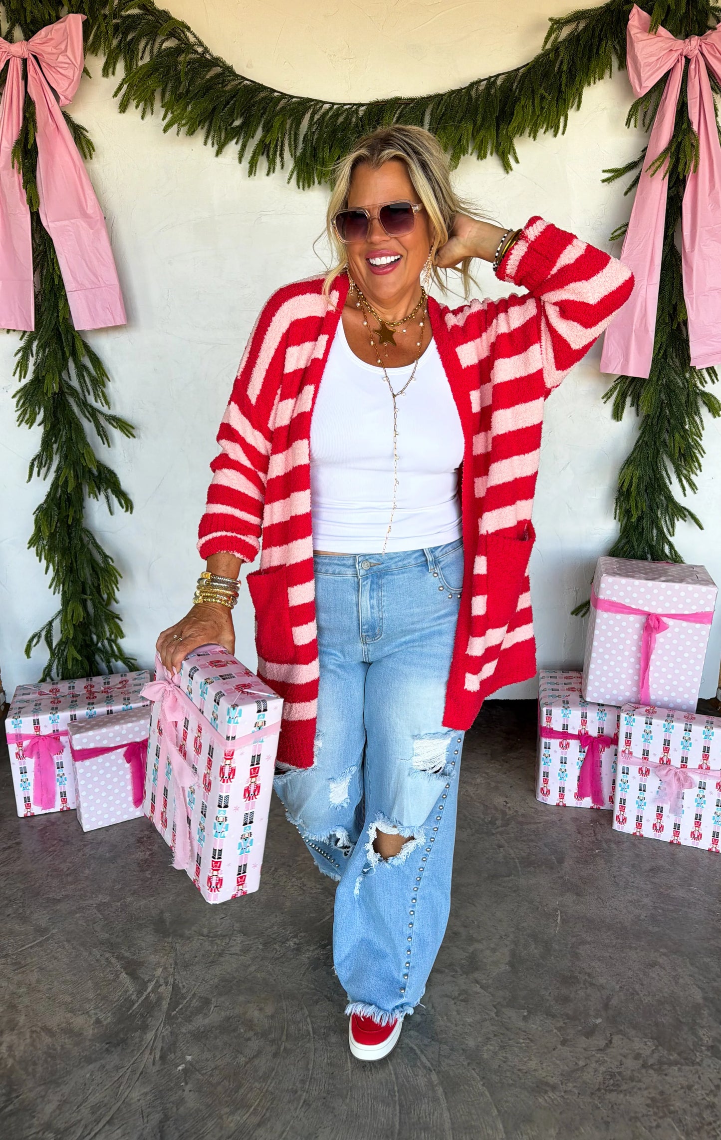 -PREORDER- COZY CHRISTMAS CLOUD CARDIGAN