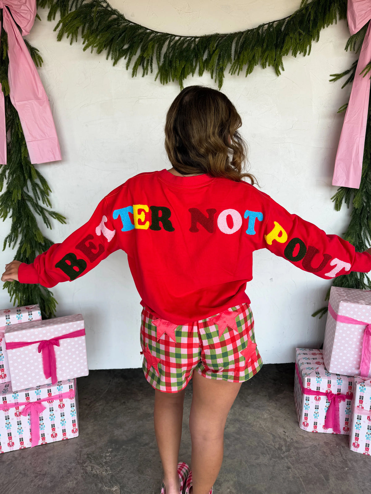 MERRY MESSAGE SWEATSHIRT