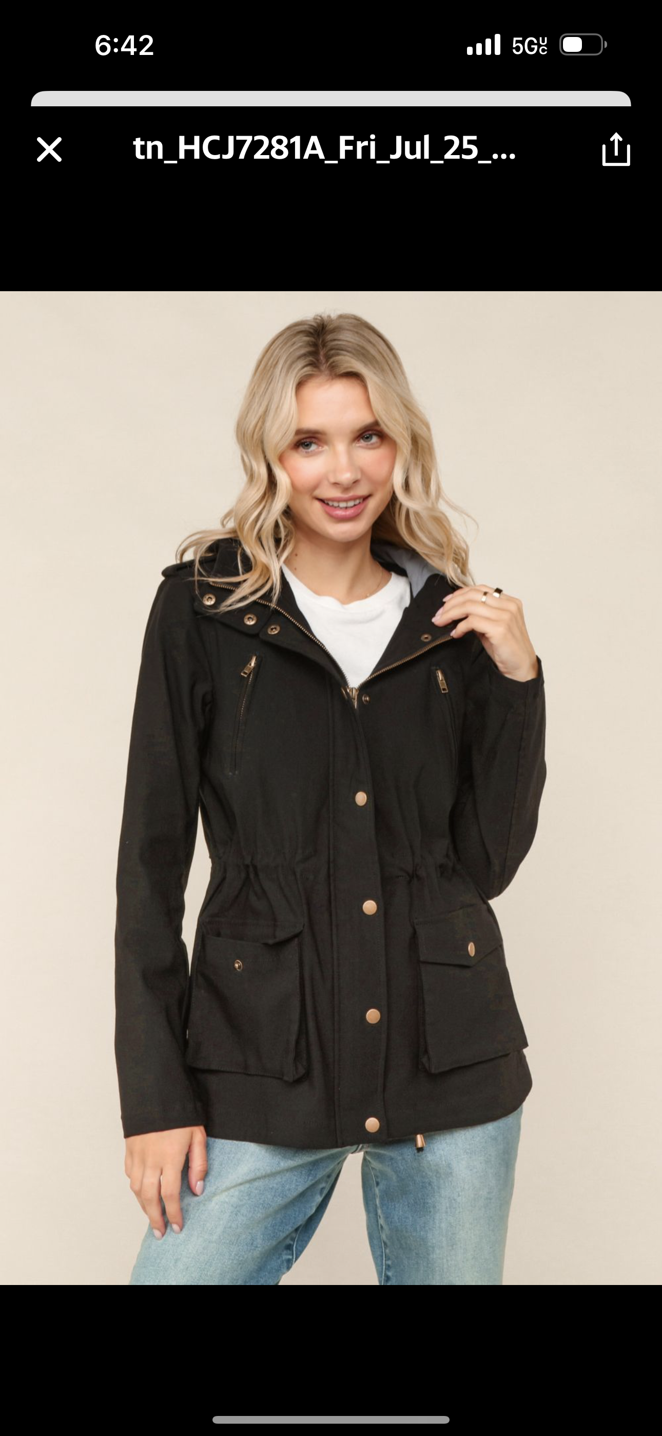 Black Anorak Jacket
