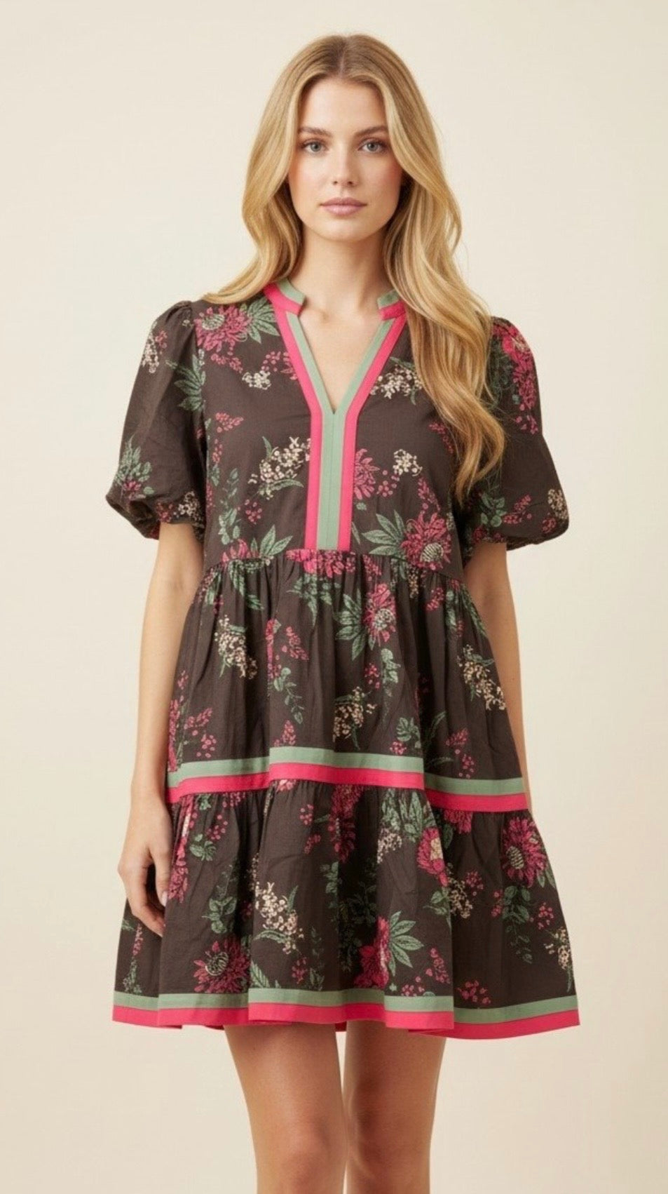 Fall Floral Dress