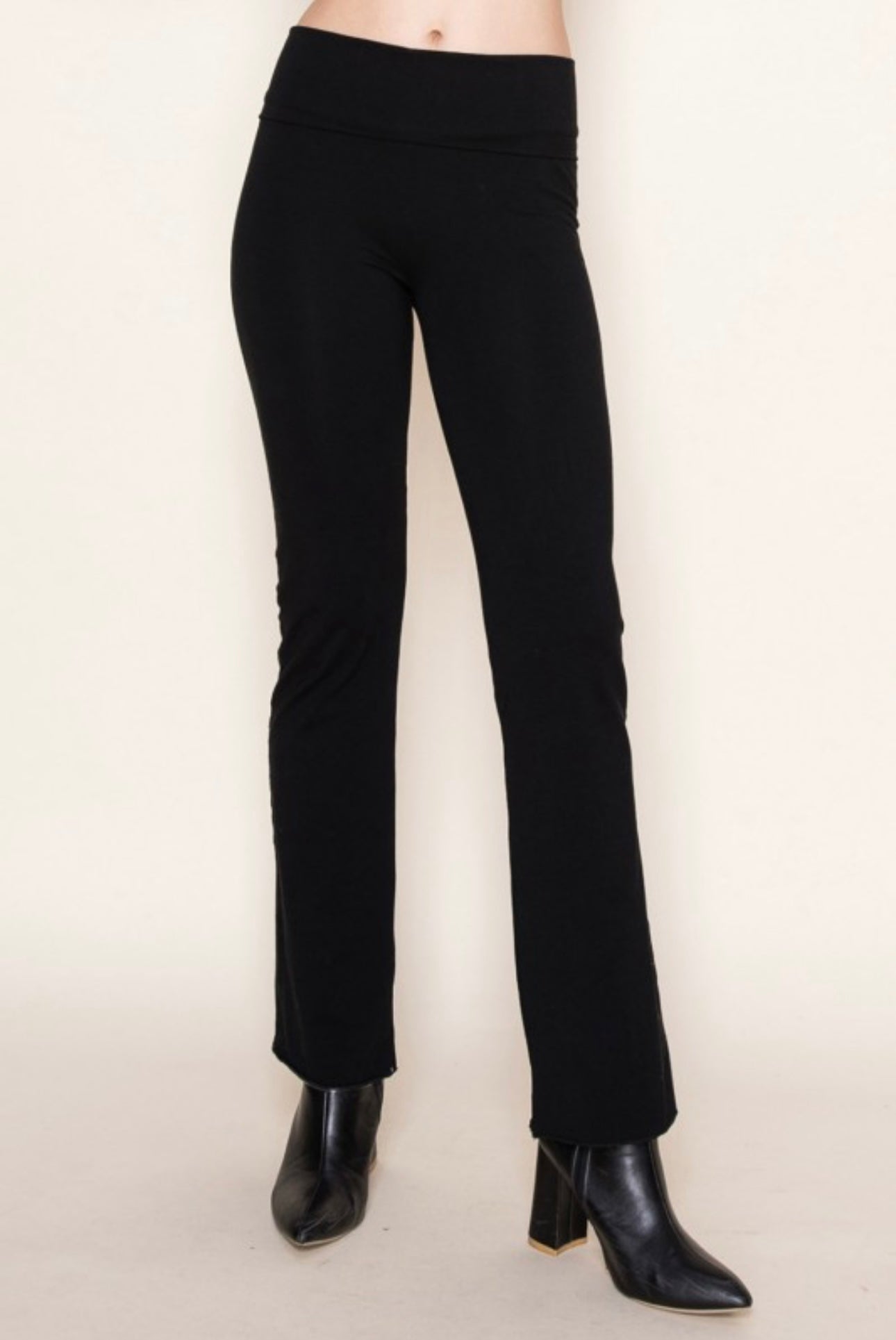 High Waisted Solid Knit pants *Final Sale*