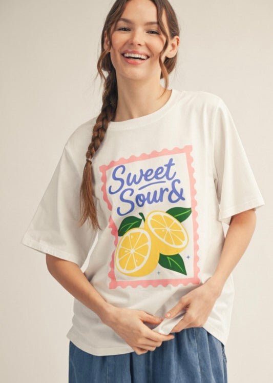 Fresh Lemon Graphic Print T Shirt