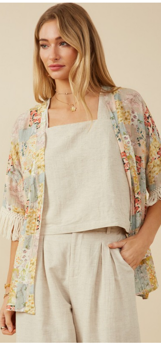 Fringed Kimono