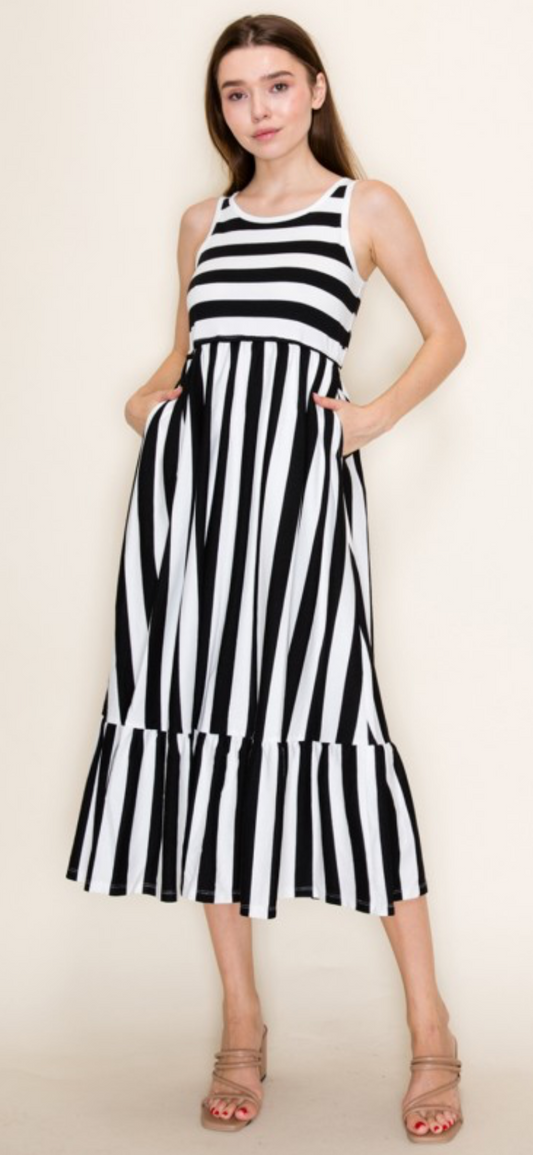Striped Dress with pockets