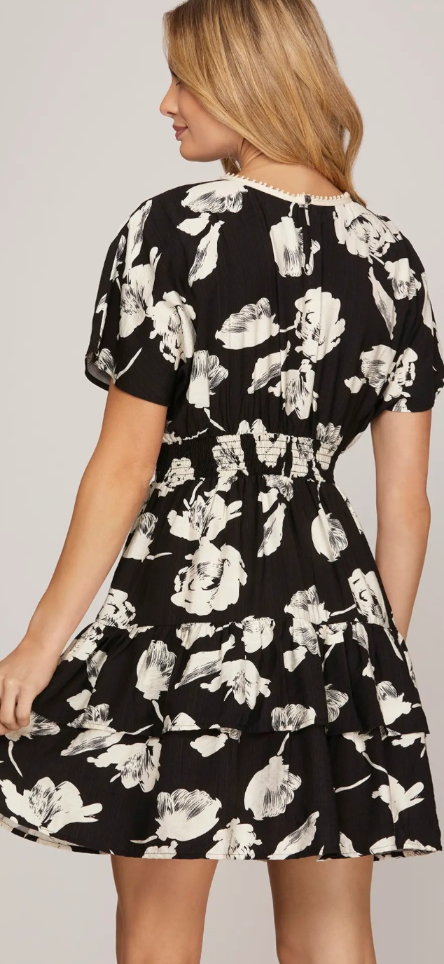 Tiered Dress with Pockets