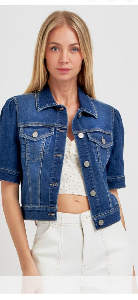 Short Sleeve Denim Jacket