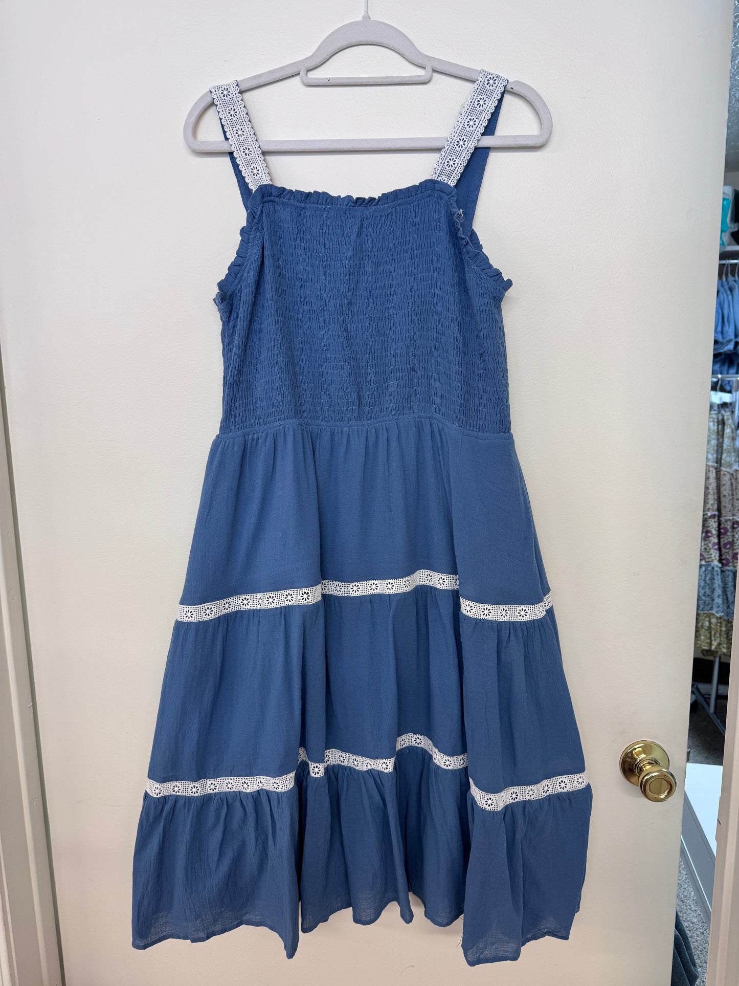 Hayden Blue Smocked Tank Dress