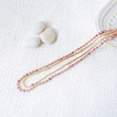 Always Necklace - Gold/Pink Rhodonite