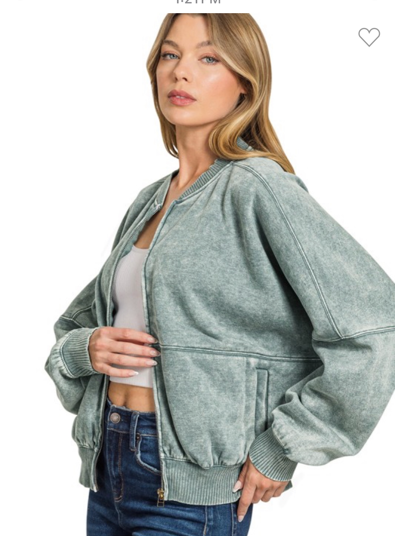Ash Jade Bomber Jacket