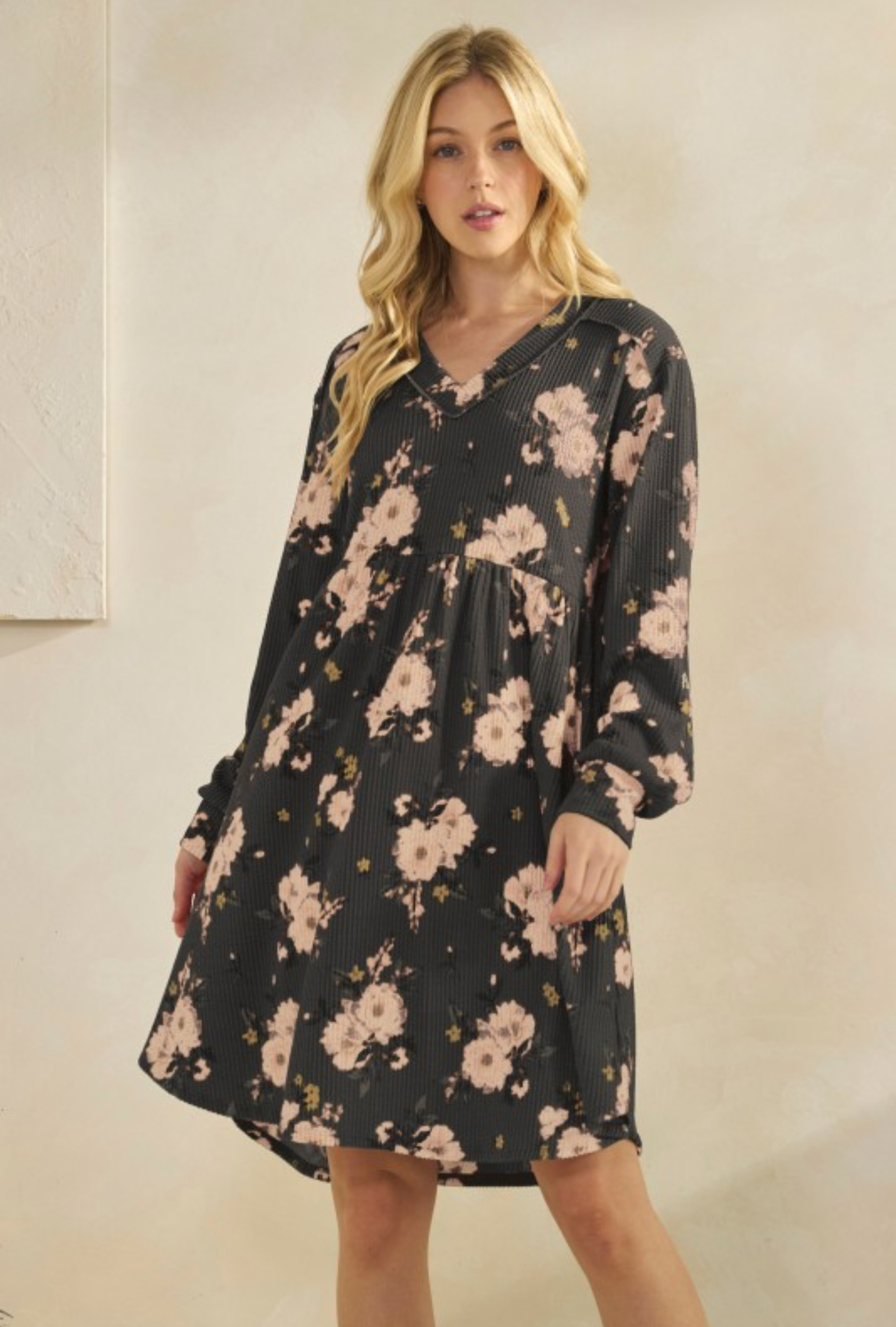 Long Sleeve Floral Dress