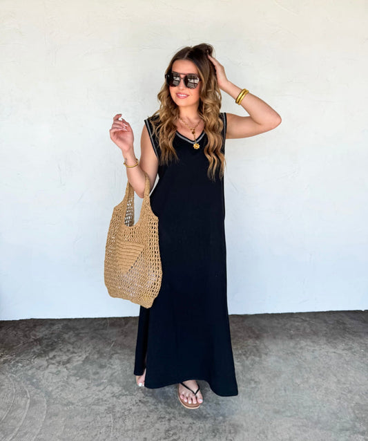 Relaxed Split Hem dress