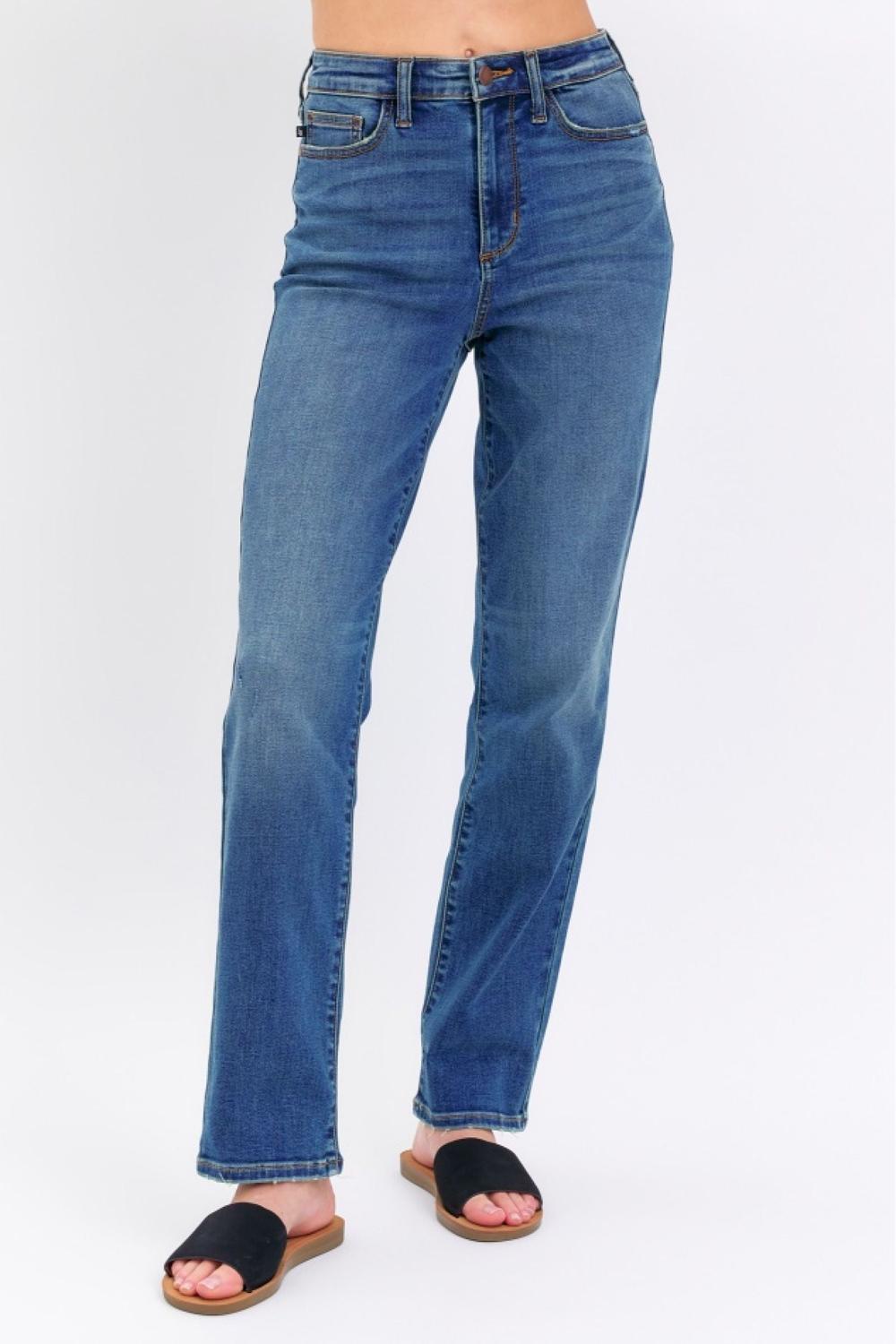 Judy Blue High Waist Straight Denim Jeans 8601