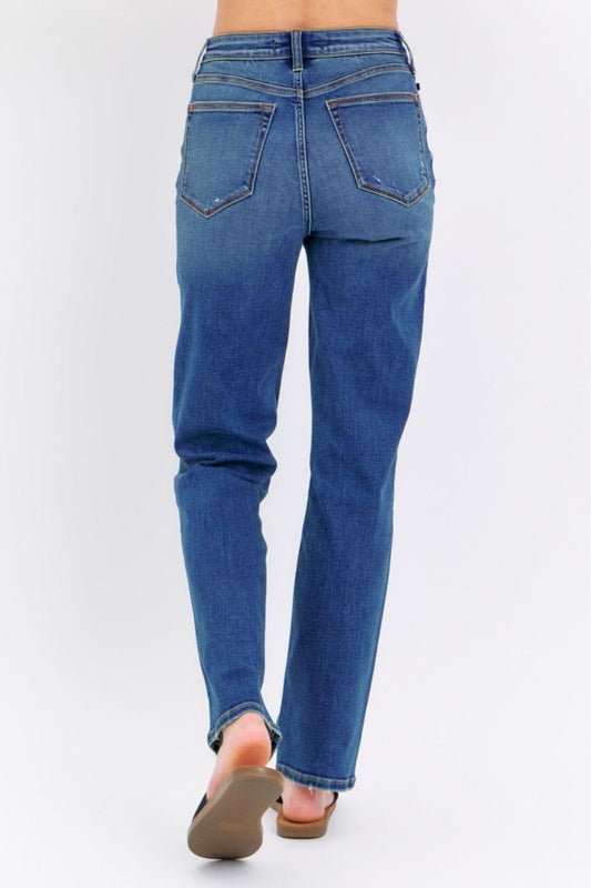 Judy Blue High Waist Straight Denim Jeans 8601