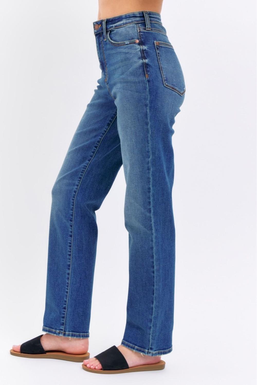 Judy Blue High Waist Straight Denim Jeans 8601
