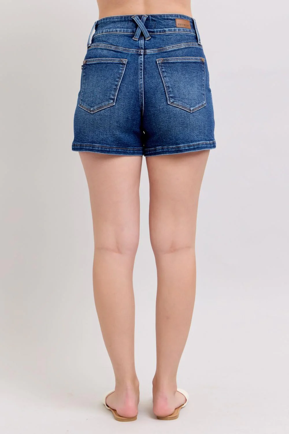 Judy Blue High Waist Double Button Denim Shorts 150307
