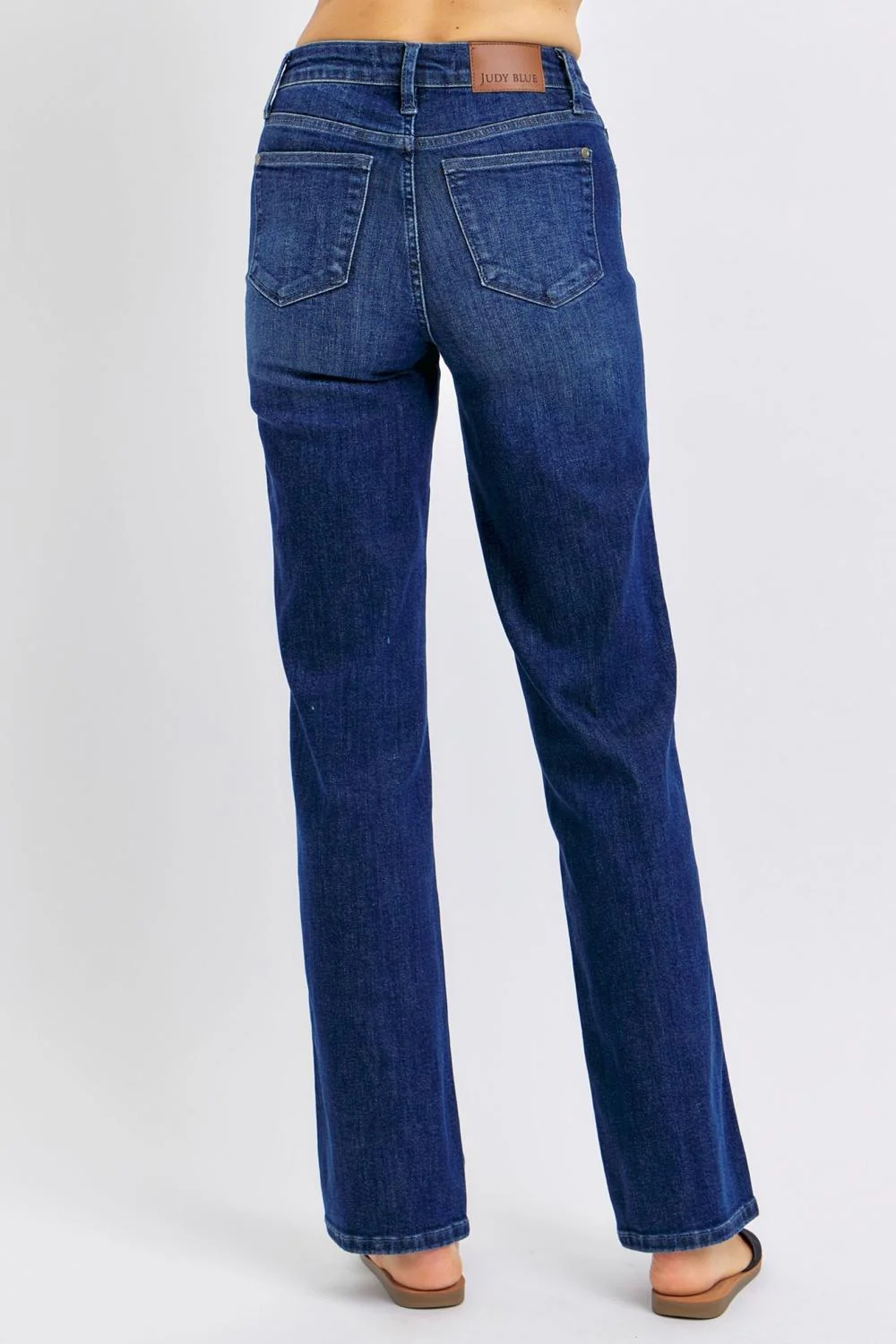 Judy Blue Mid Rise "Tummy Control" Classic Straight Denim Jeans 88861