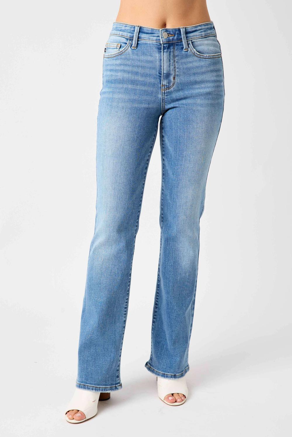 Judy Blue Mid Rise Vintage Bootcut Denim Jeans 82547