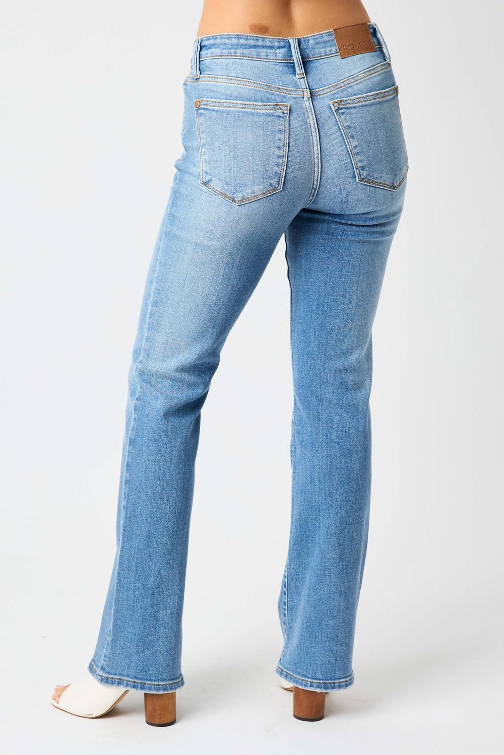 Judy Blue Mid Rise Vintage Bootcut Denim Jeans 82547