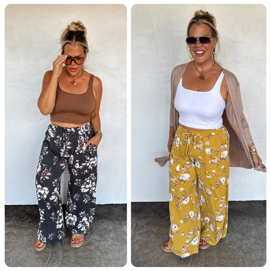 Haddie Floral Wide Leg Pants