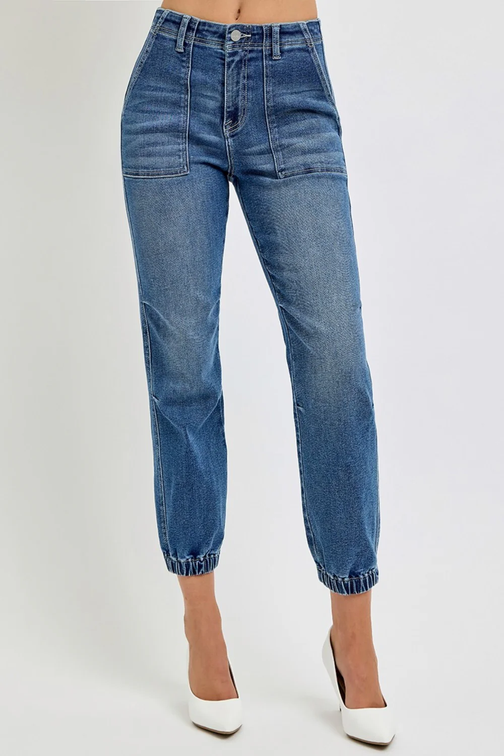 High Rise-Ankle-Jogger-Relaxed Jeans