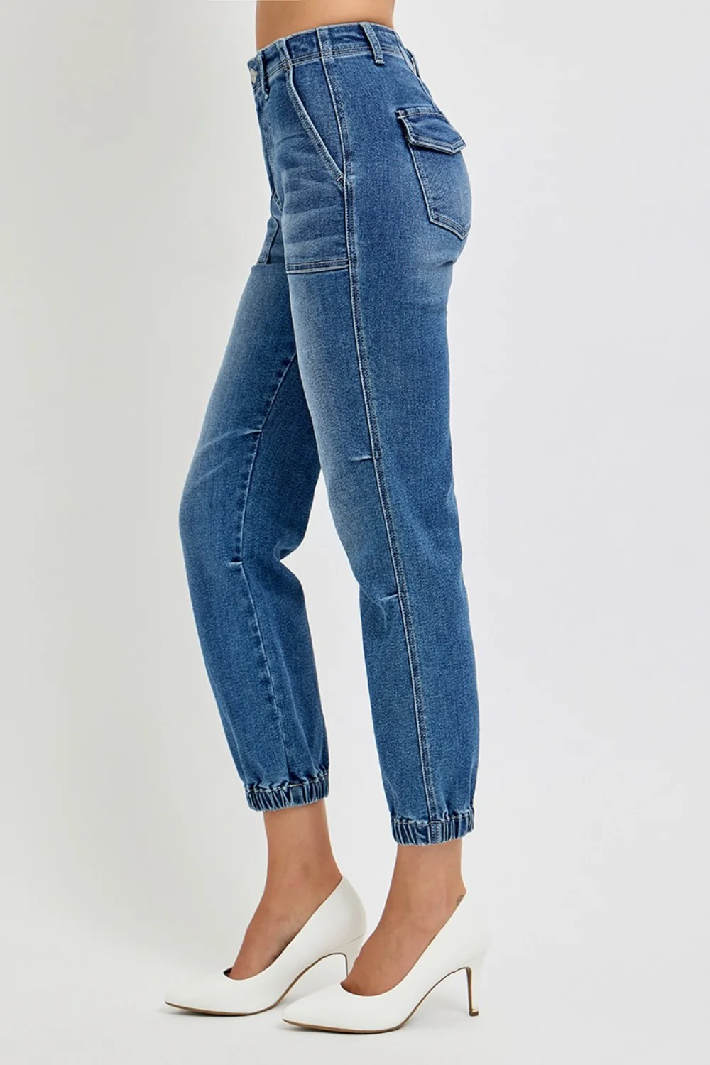 High Rise-Ankle-Jogger-Relaxed Jeans