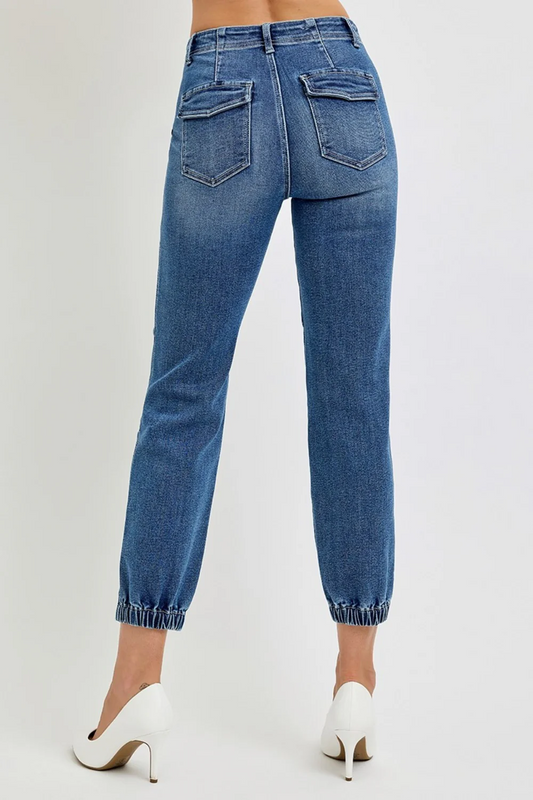 High Rise-Ankle-Jogger-Relaxed Jeans