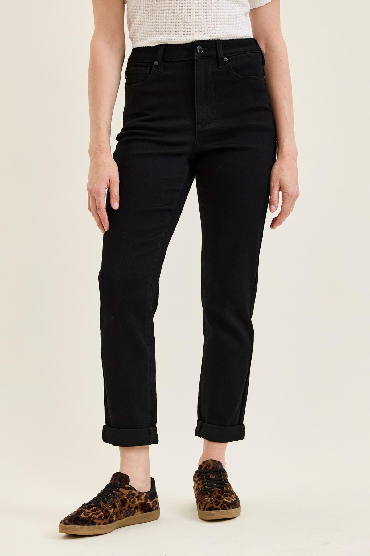 Judy Blue High Waisted Tara Girlfriend- Black 881246