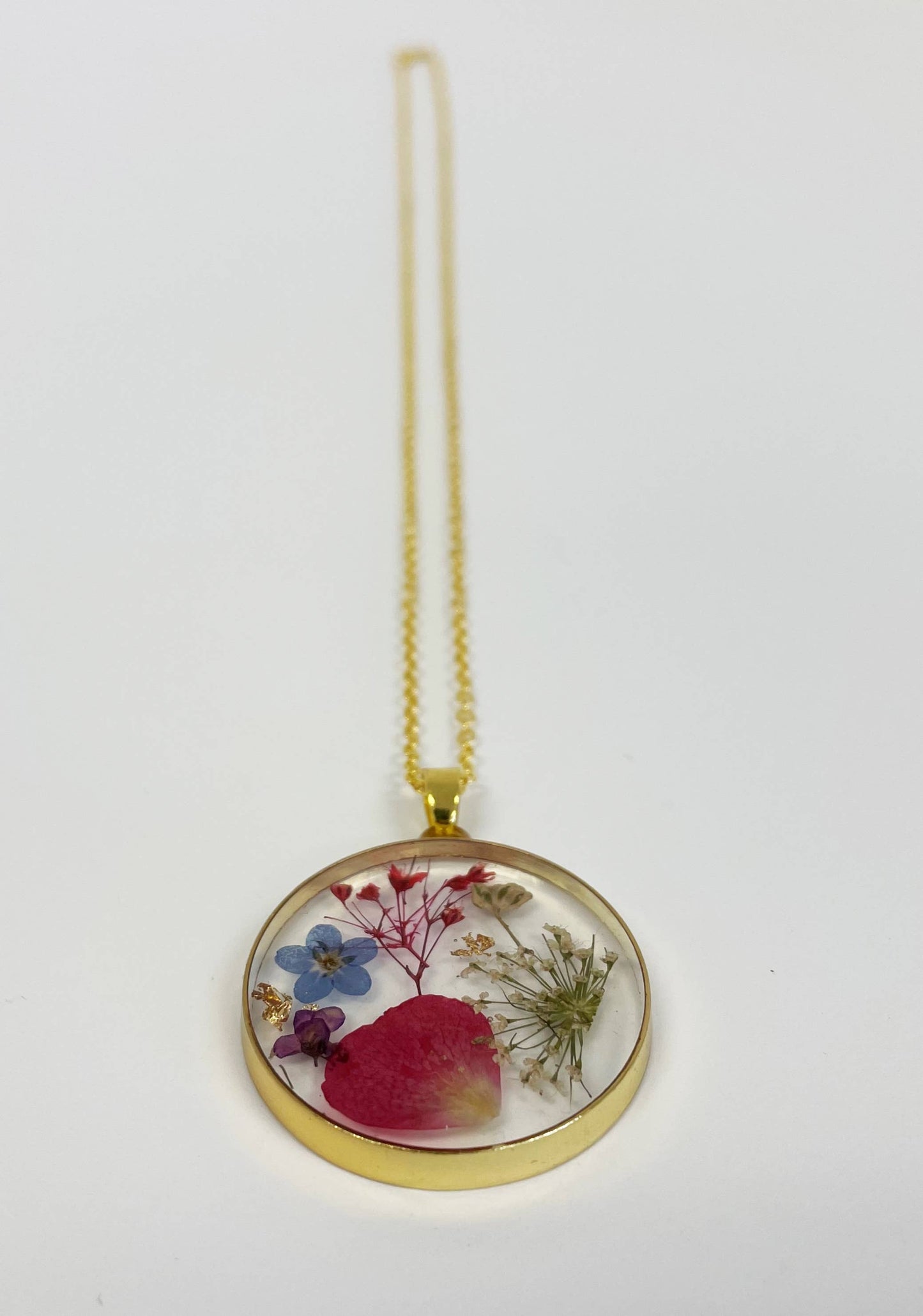 Pressed Flower Necklace - Made With Real Flowers