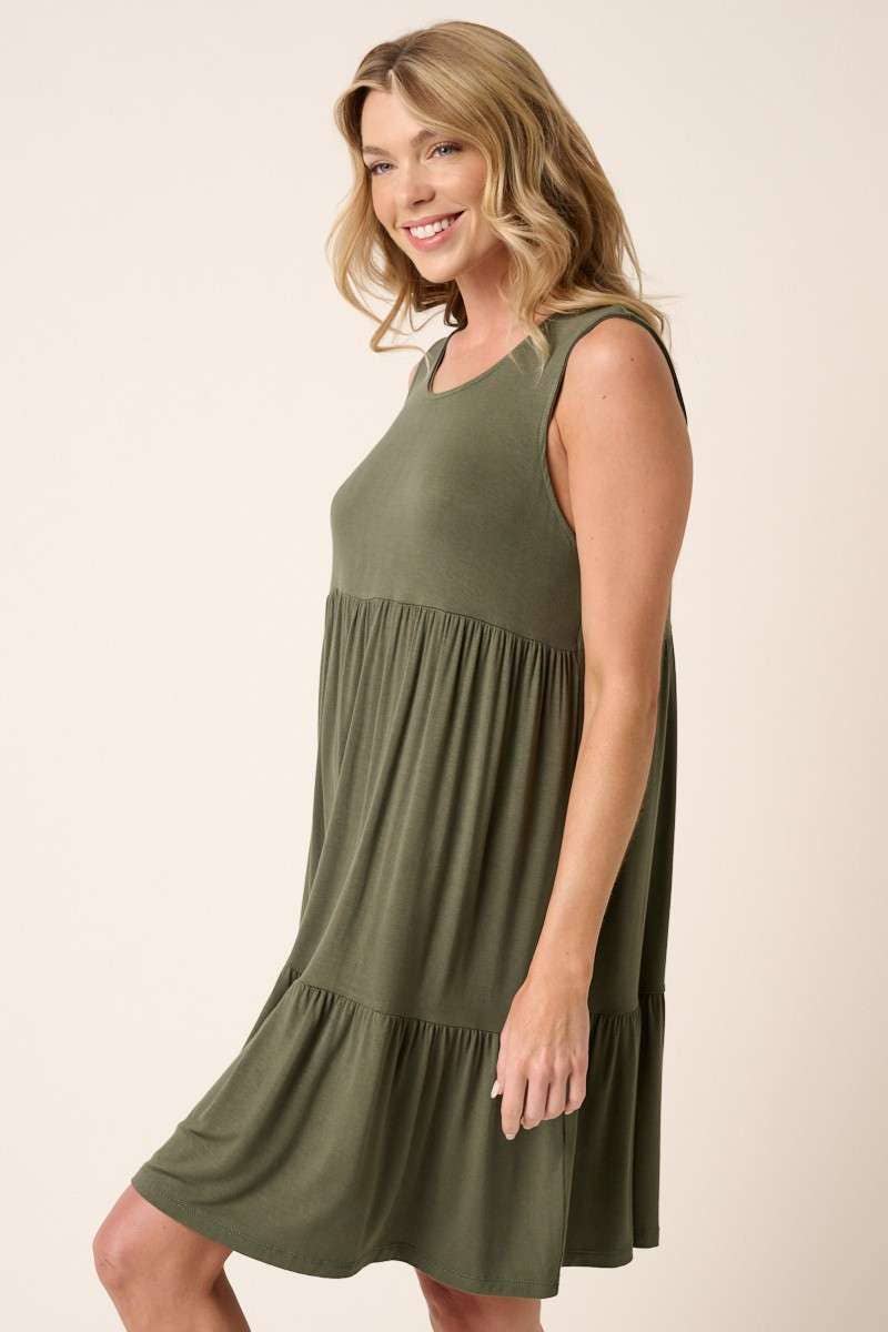 BD7238-BAMBOO TIER MINI DRESS
