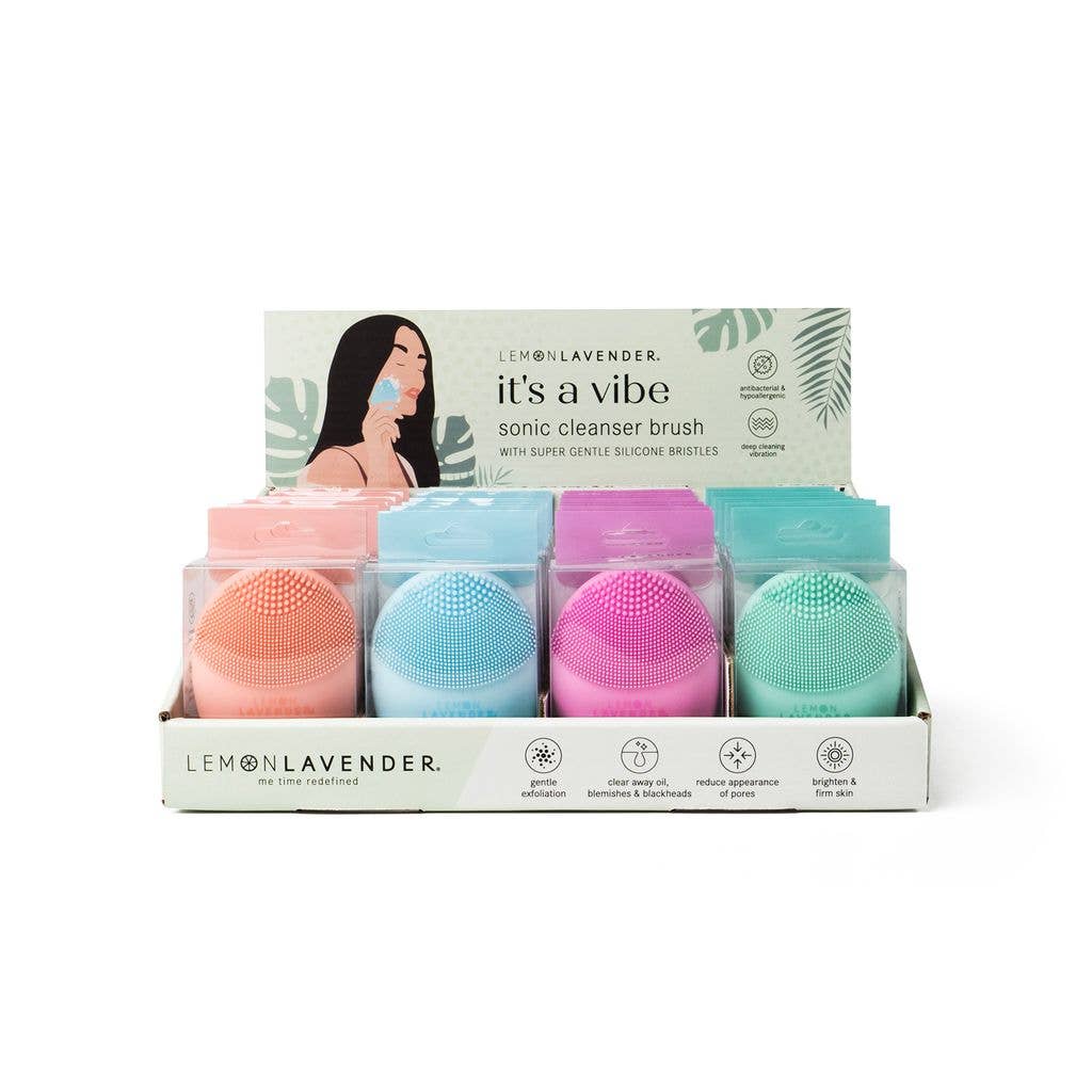 Lemon Lavender It's a Vibe Sonic Cleanser Brush - Assorted Colors