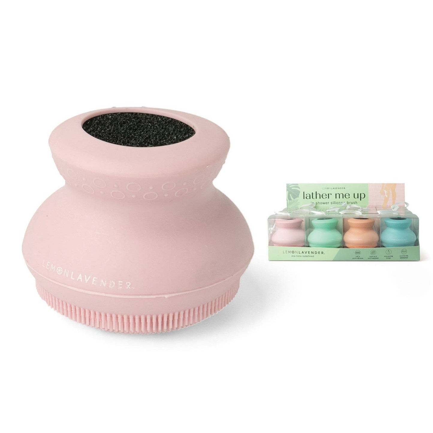 Lemon Lavender Silicone Body Scrubber - Assorted Colors