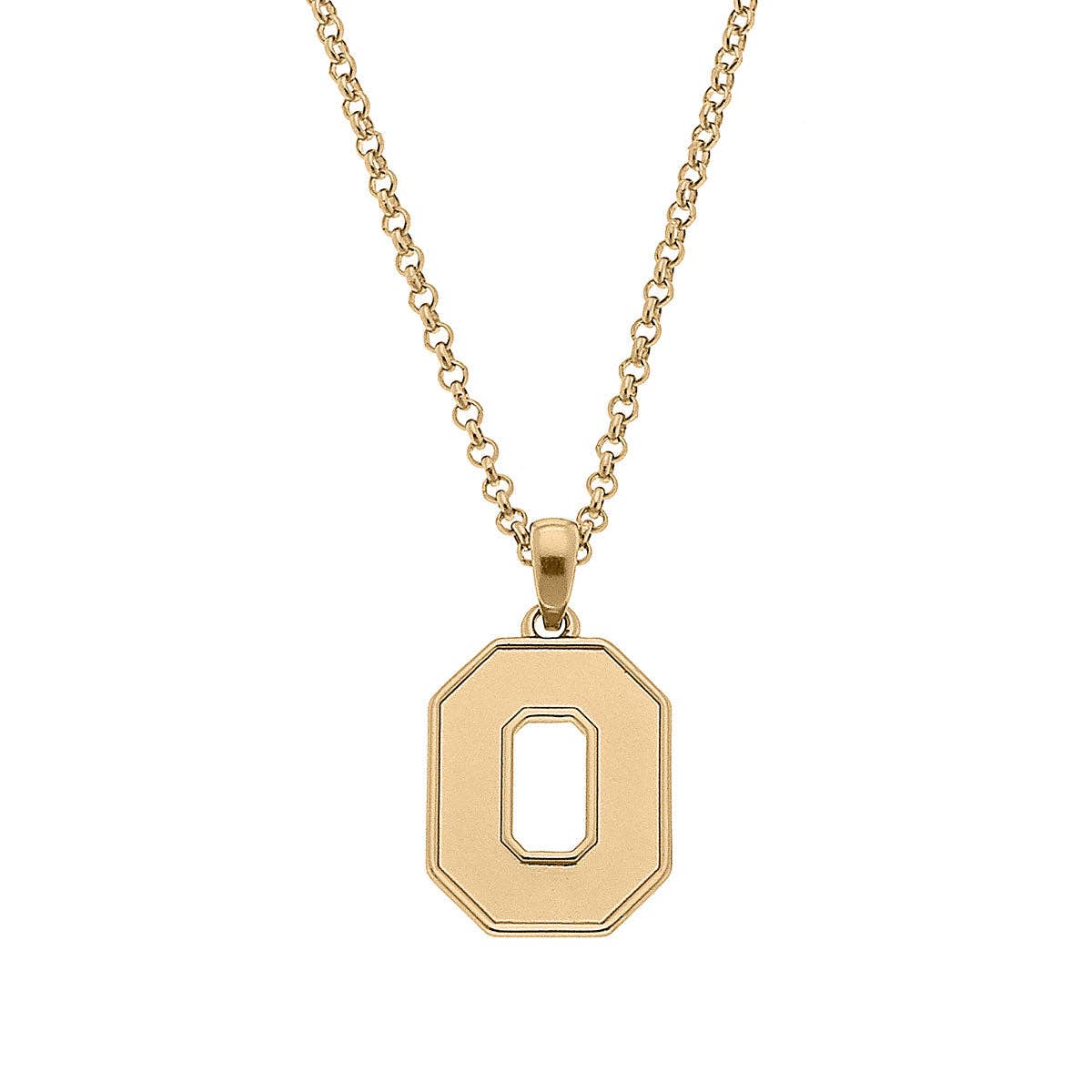 Ohio State Buckeyes 24K Gold Plated Pendant Necklace