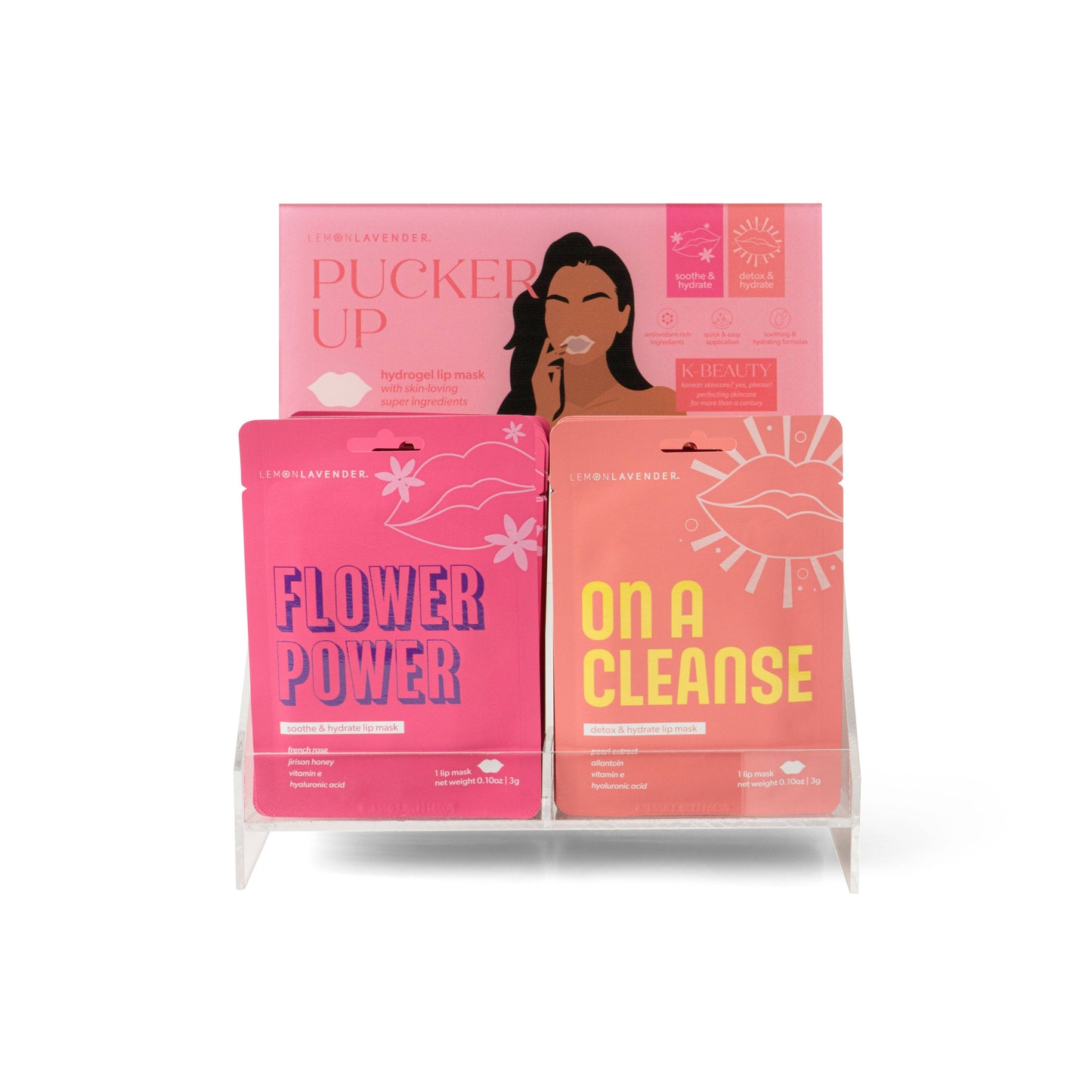 Lemon Lavender Pucker Up Hydrogel Lip Mask Assortment