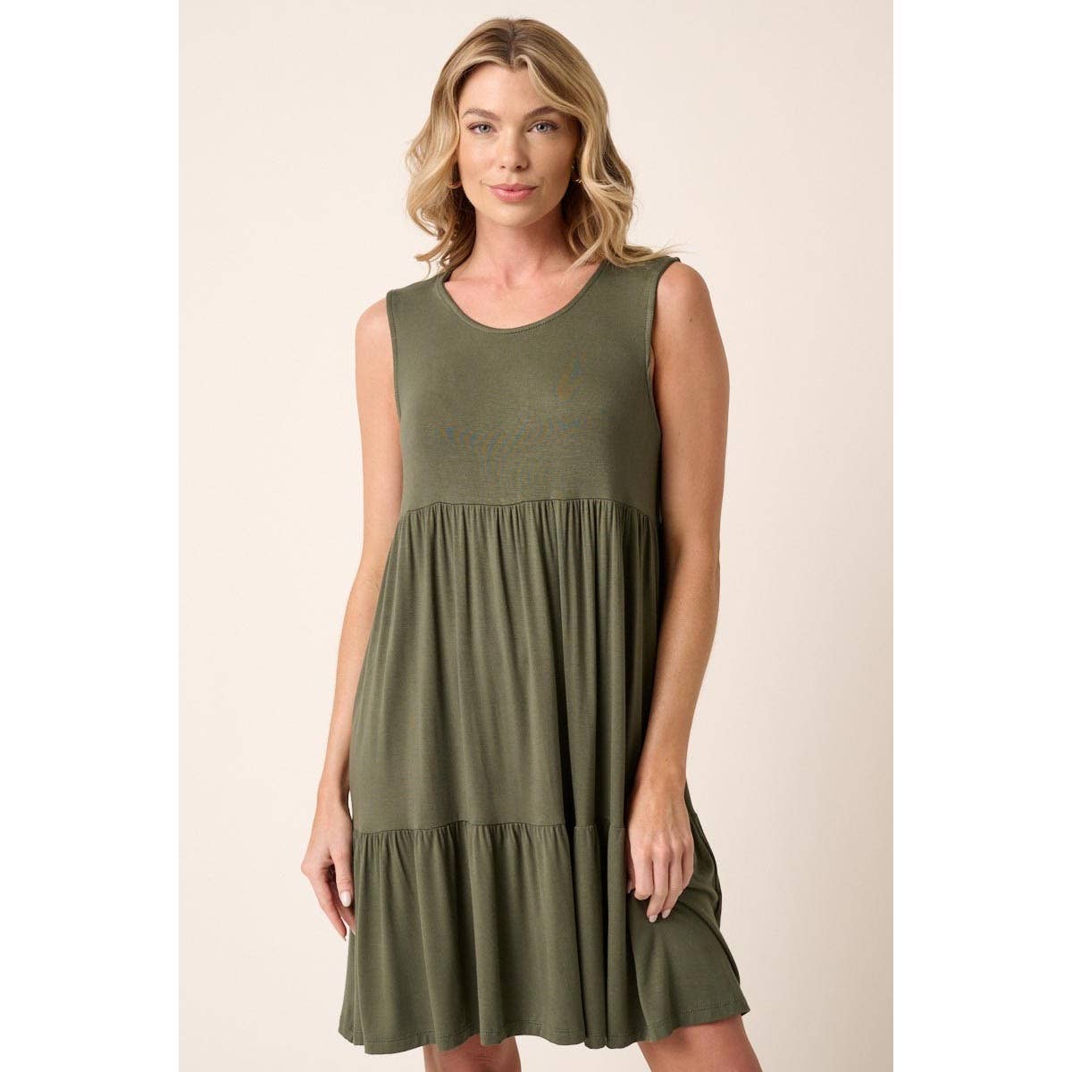 BD7238-BAMBOO TIER MINI DRESS