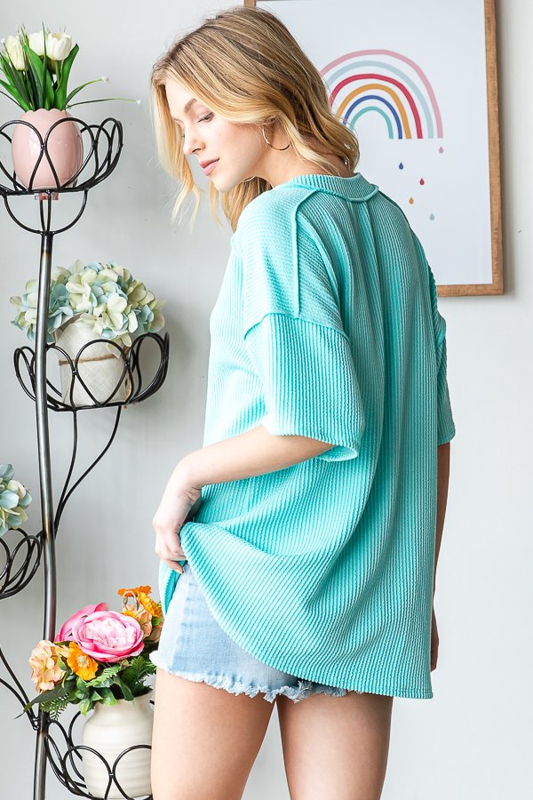 Corded Curly Tee *FINAL SALE*