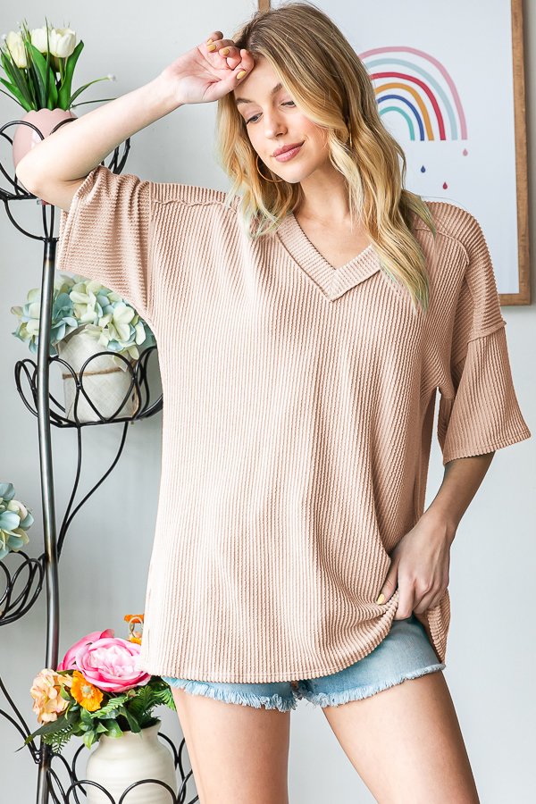 Corded Curly Tee *FINAL SALE*