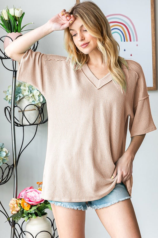 Corded Curly Tee *FINAL SALE*